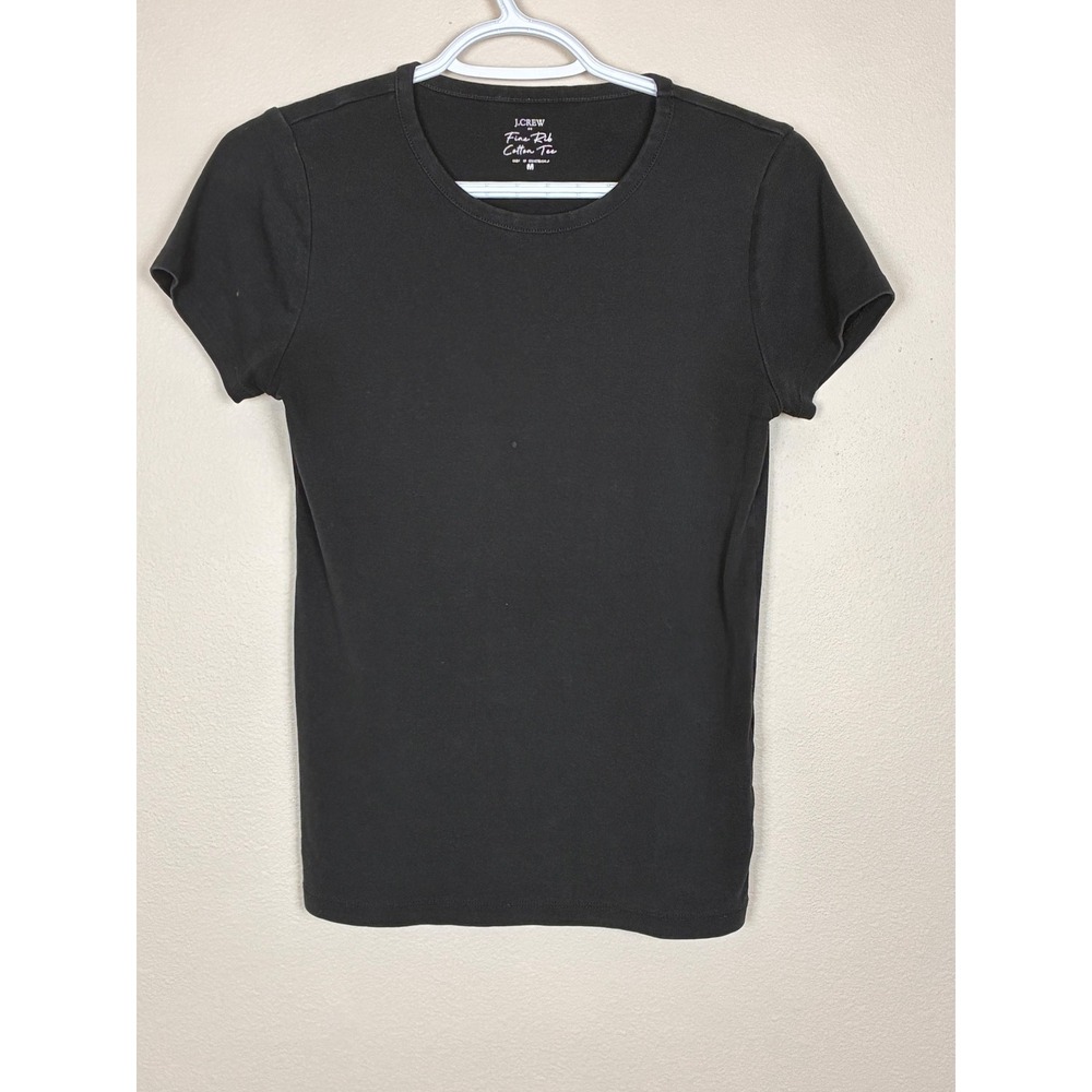 J. Crew Factory Fine Rib Cotton Tee Short Sleeve Crewneck Shirt Size M (L5)